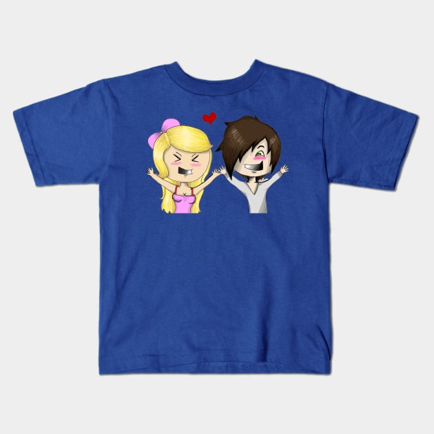 Cute <3 Kids T-Shirt by GrimKr33per